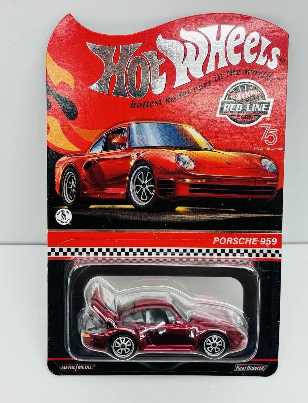 Hot Wheels 2023 RLC 1986 Porsche 959 Red w/ Protector Case HGK85